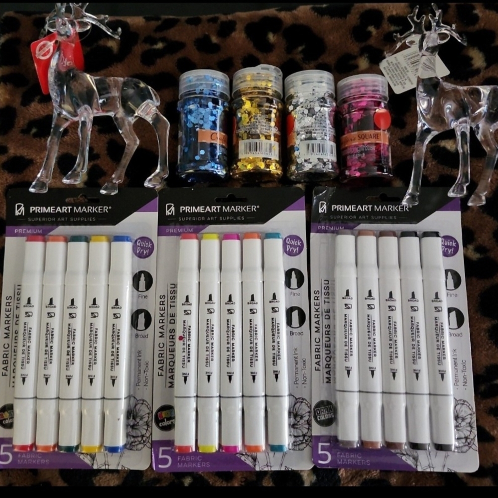 PrimeArt Fabric Markers Set